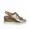 Marco Moreo Marco Moreo Gold Wedge Sandal | Wedges