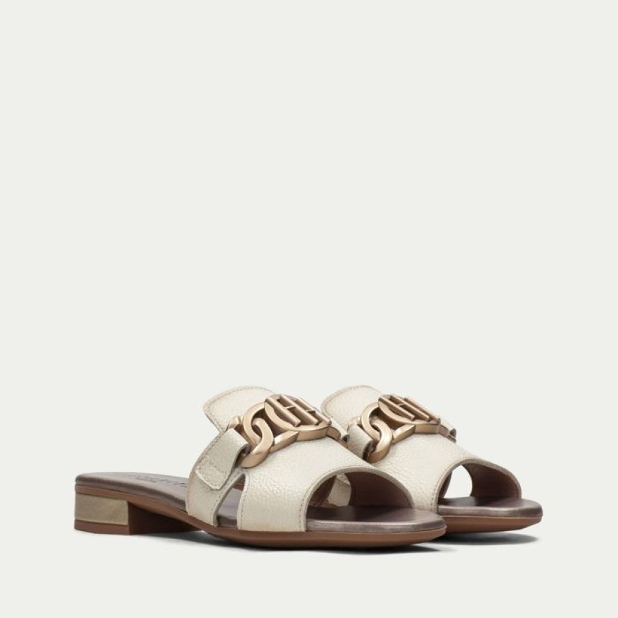 Hispanitas Hispanitas Lena Nata Cream Slider | Sandals