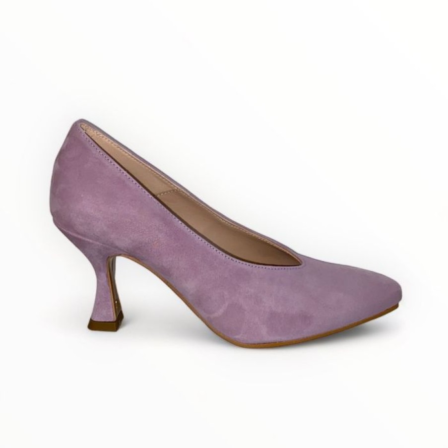 Marian Marian Lilac Suede Shoe | High Heels