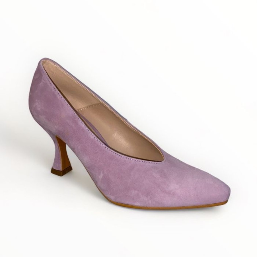 Marian Marian Lilac Suede Shoe | High Heels