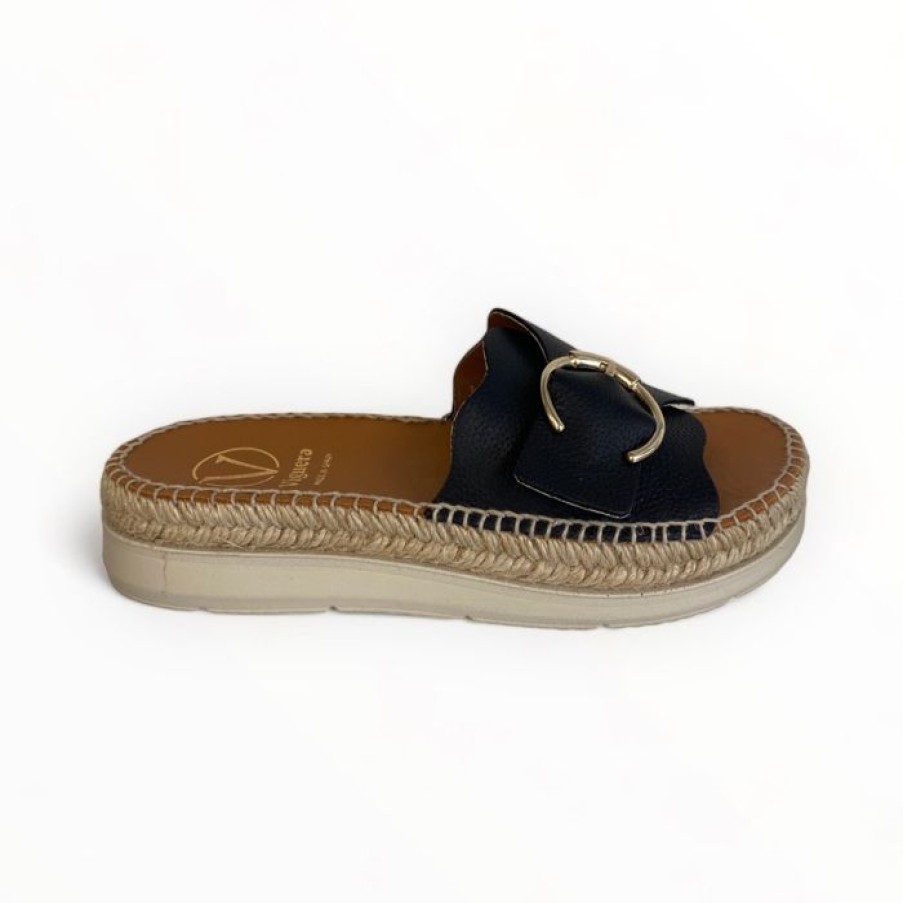 VIGUERA Viguera Black Slider | Sandals