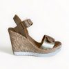 REPO Repo Gold & Beige Wedge Sandal | Sandals