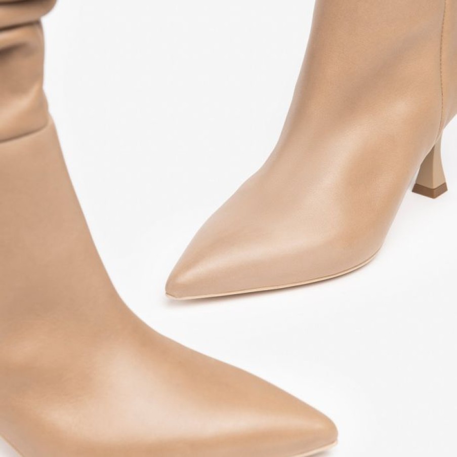 NeroGiardini Nerogiardini Taupe Slouch Boot | Knee High Boots