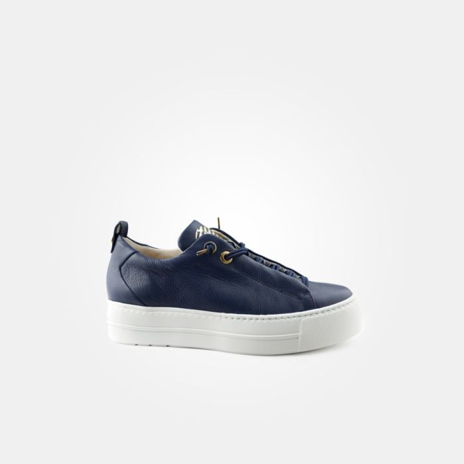 Paul Green Paul Green Navy Leather Trainer | Trainers