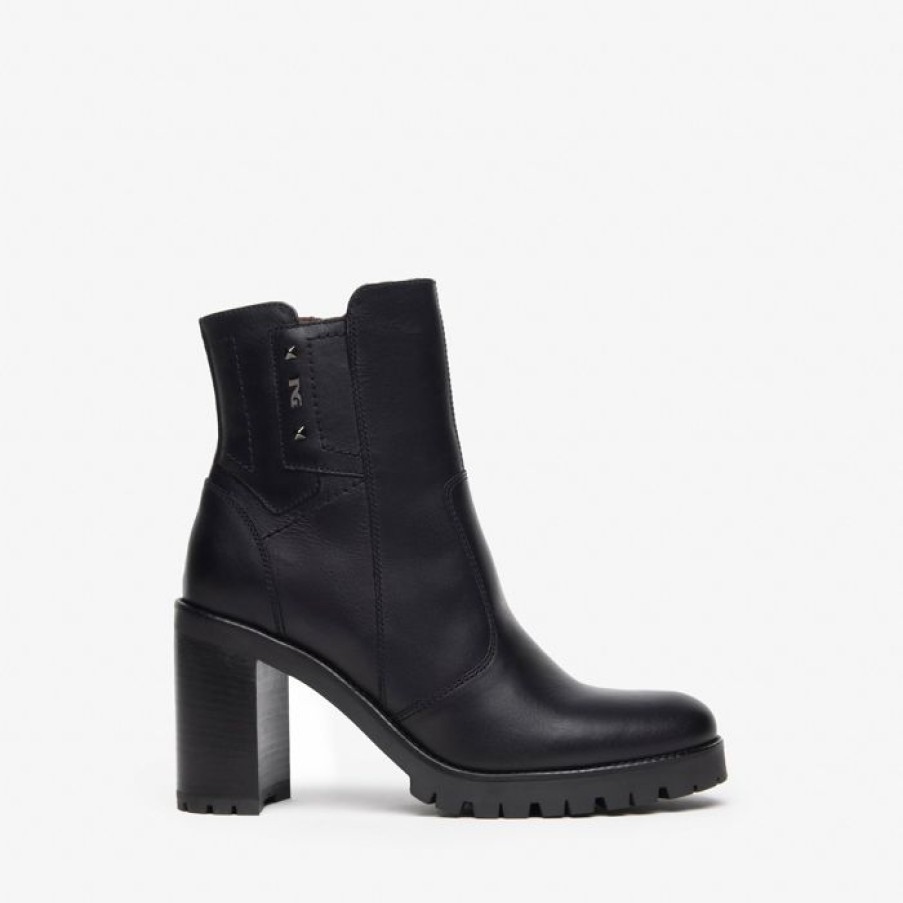 NeroGiardini Nerogiardini Black Leather Ankle Boot | Ankle Boots