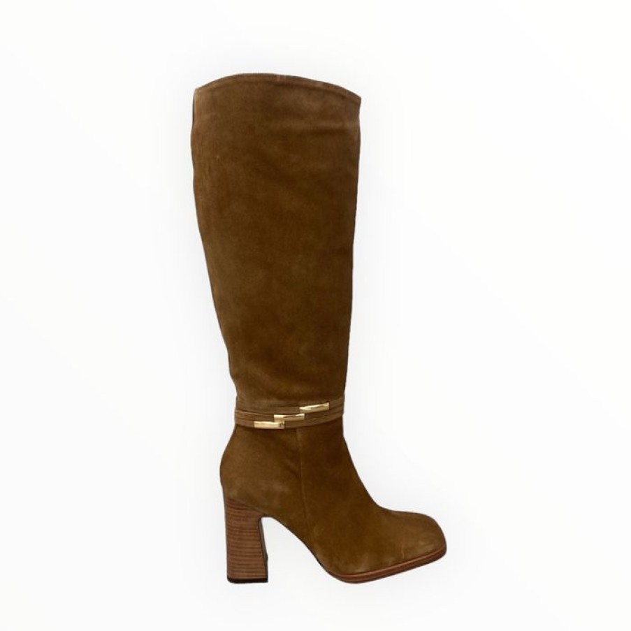 LODI Lodi Tobacco Suede Knee High Boot | Knee High Boots