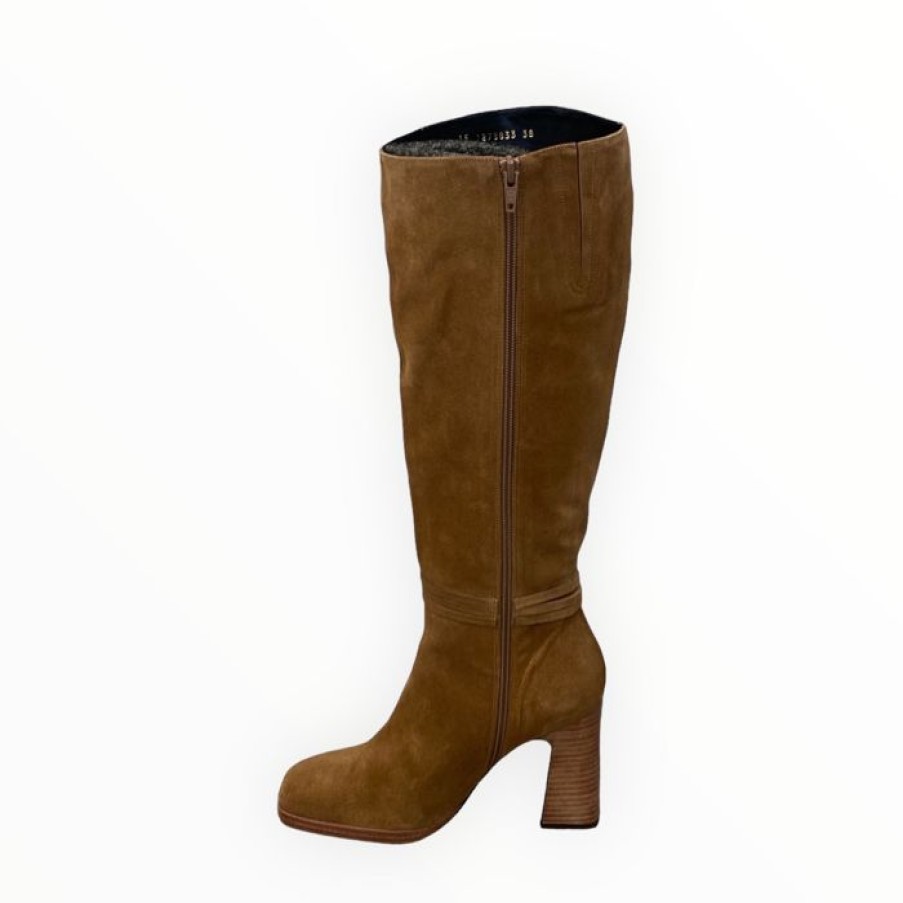 LODI Lodi Tobacco Suede Knee High Boot | Knee High Boots