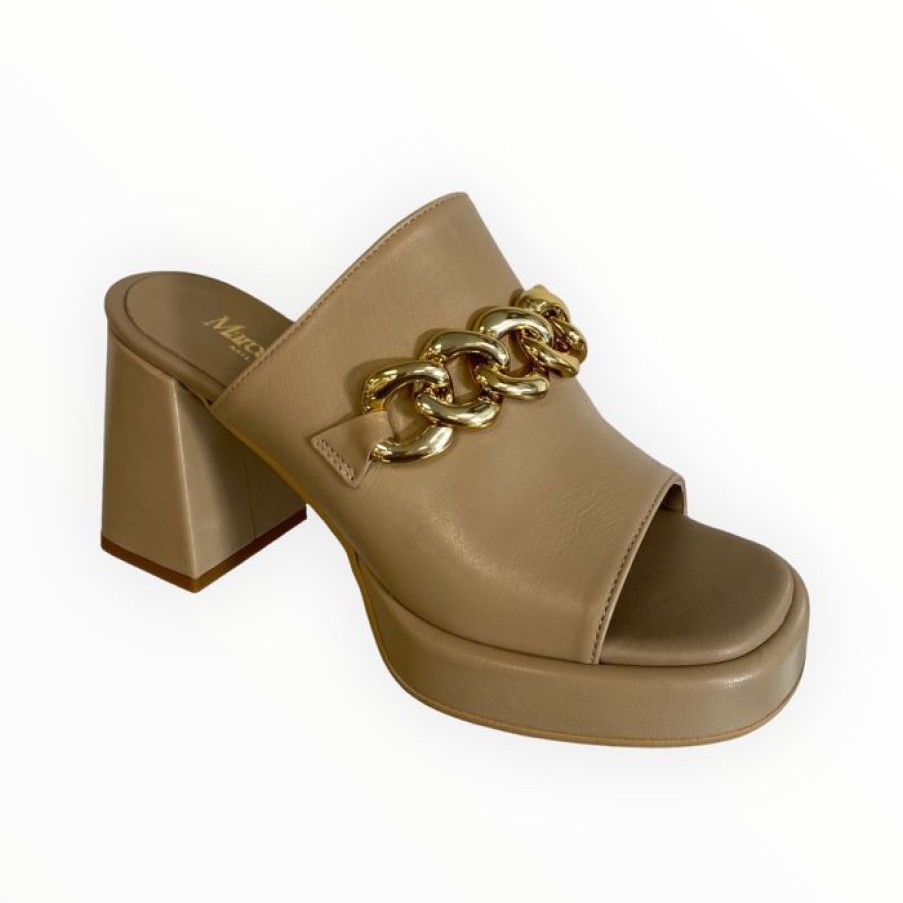 Marco Moreo Marco Moreo Camel Leather Mule | Sandals