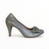 Le Babe Le Babe Perlato Perla (1384S9) Silver Court With Bow | High Heels