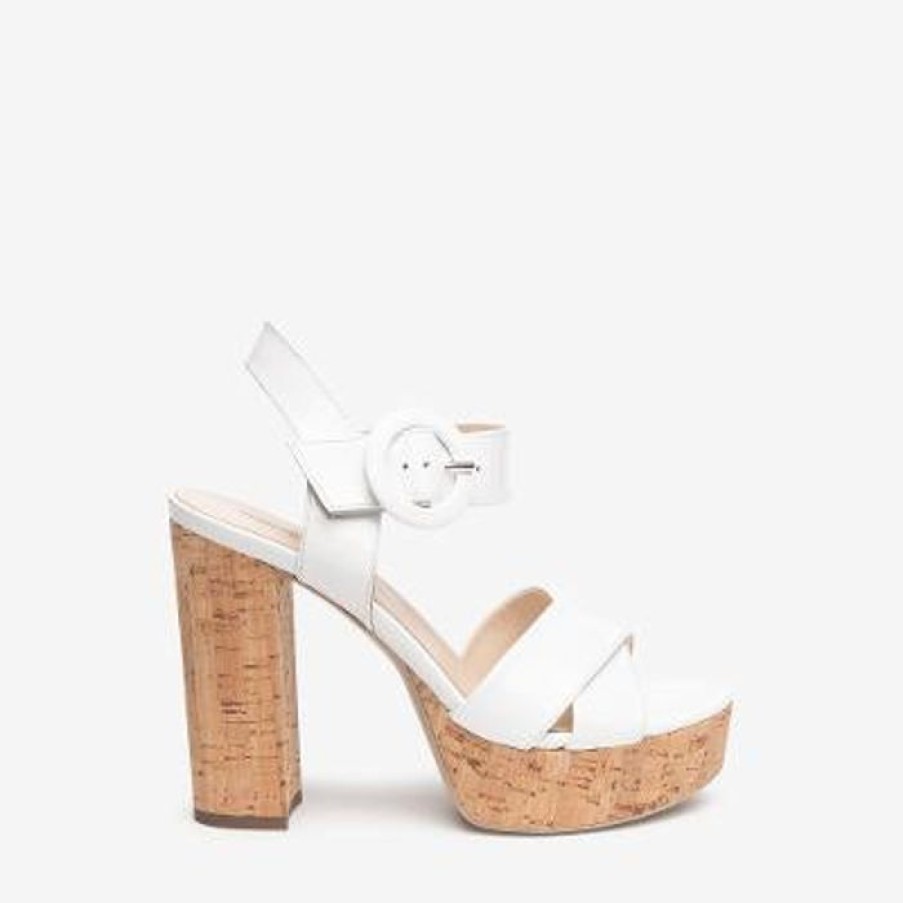 NeroGiardini Nerogiardini White Patent Sandal | Sandals