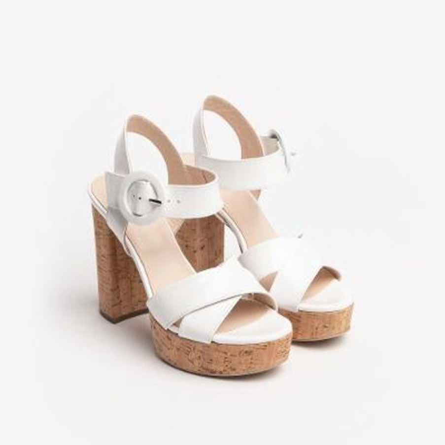 NeroGiardini Nerogiardini White Patent Sandal | Sandals