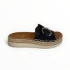 VIGUERA Viguera Black Slider | Flats