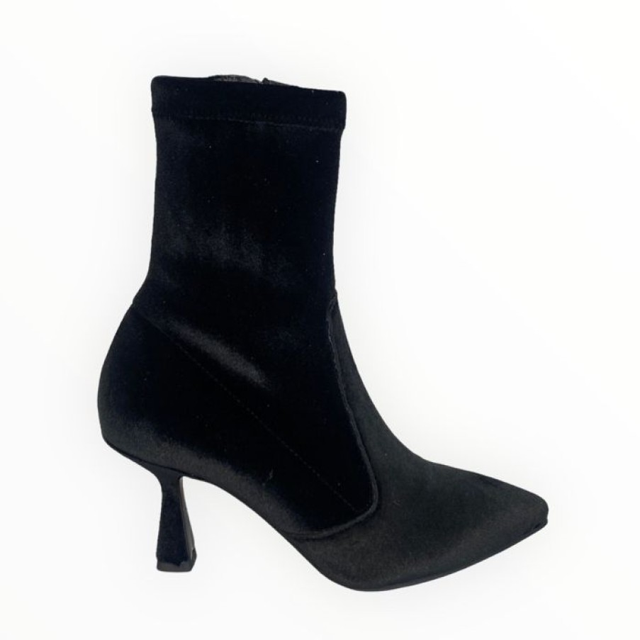 Marian Marian Velvet Sock Boot | Ankle Boots