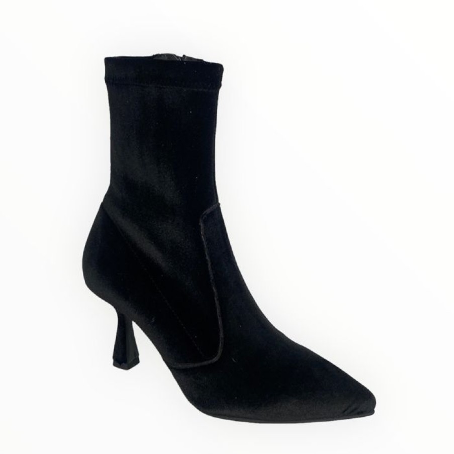 Marian Marian Velvet Sock Boot | Ankle Boots