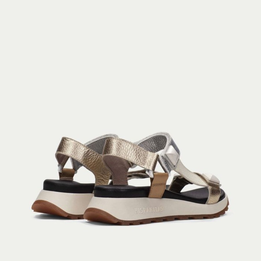 Hispanitas Hispanitas Maui Gold & Silver Sandals | Sandals