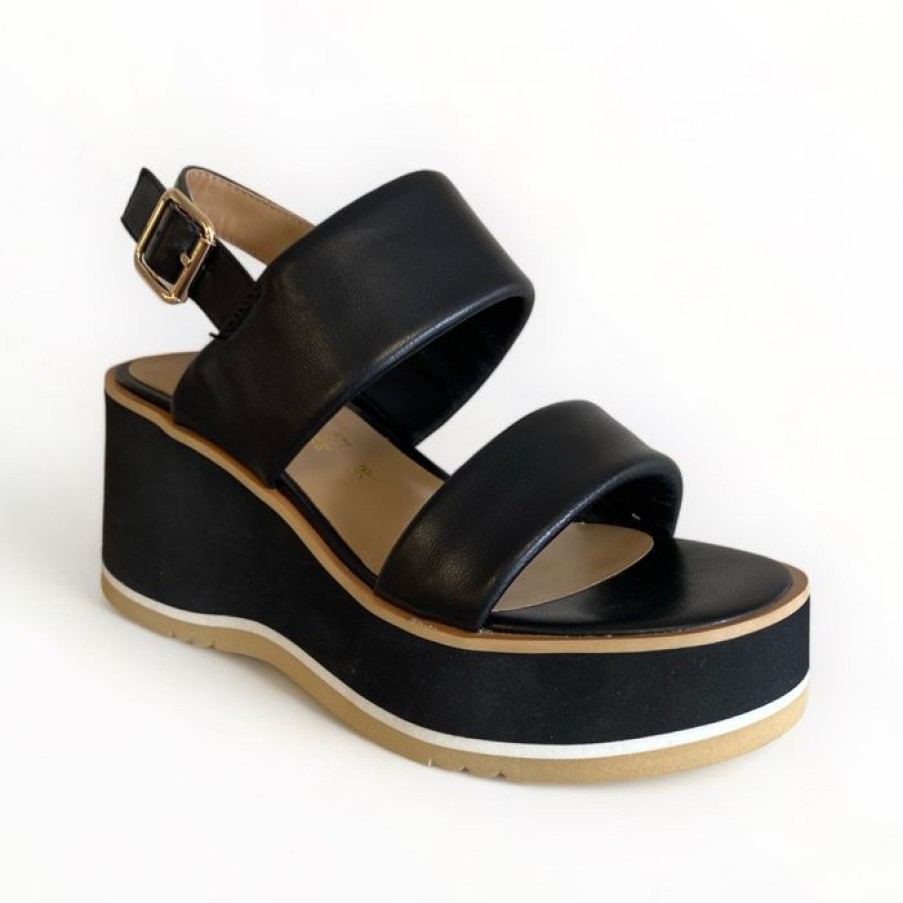 REPO Repo Black Wedge Platform Sandal | Wedges