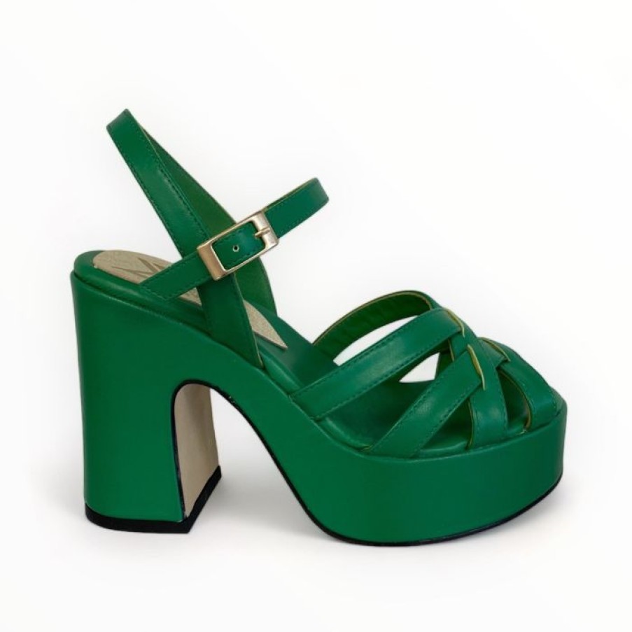 Marian Marian Green Platform Sandal | Sandals