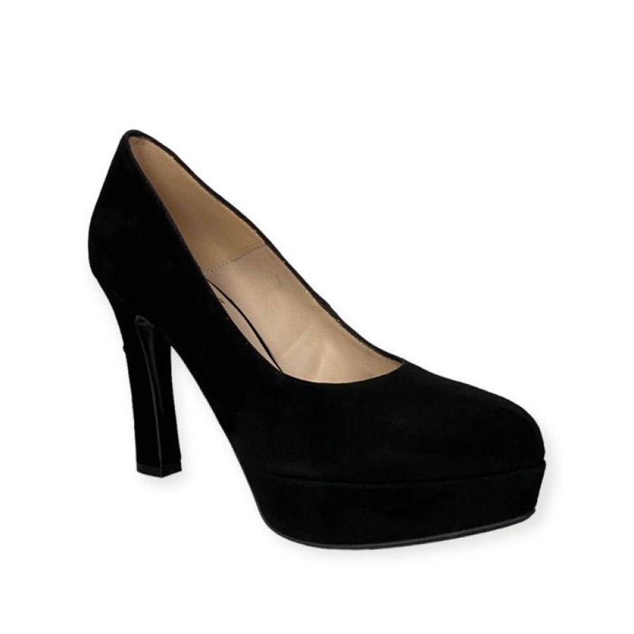 Marian Marian Black Suede Platform Shoe | High Heels