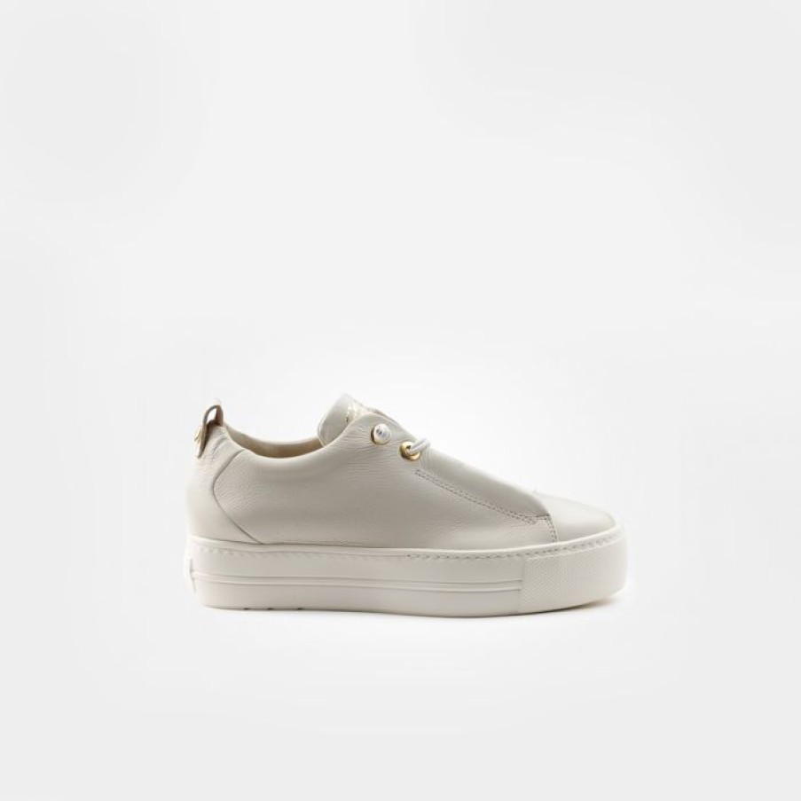 Paul Green Paul Green Beige Leather Trainer | Flats