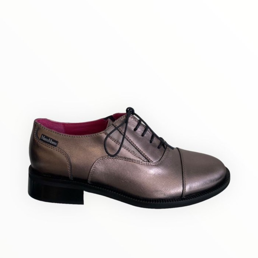 Marco Moreo Marco Moreo Pewter Leather Brogue | Flats