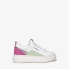 NeroGiardini Nerogiardini White/Pink & Green Trainer | Trainers