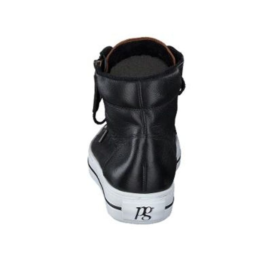 Paul Green Paul Green Black & Cognac Hi Top Trainer | Trainers