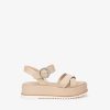 NeroGiardini Nerogiardini Beige Flatform Sandal | Sandals