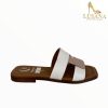 VIGUERA Viguera Nude & Off White Slider | Sandals