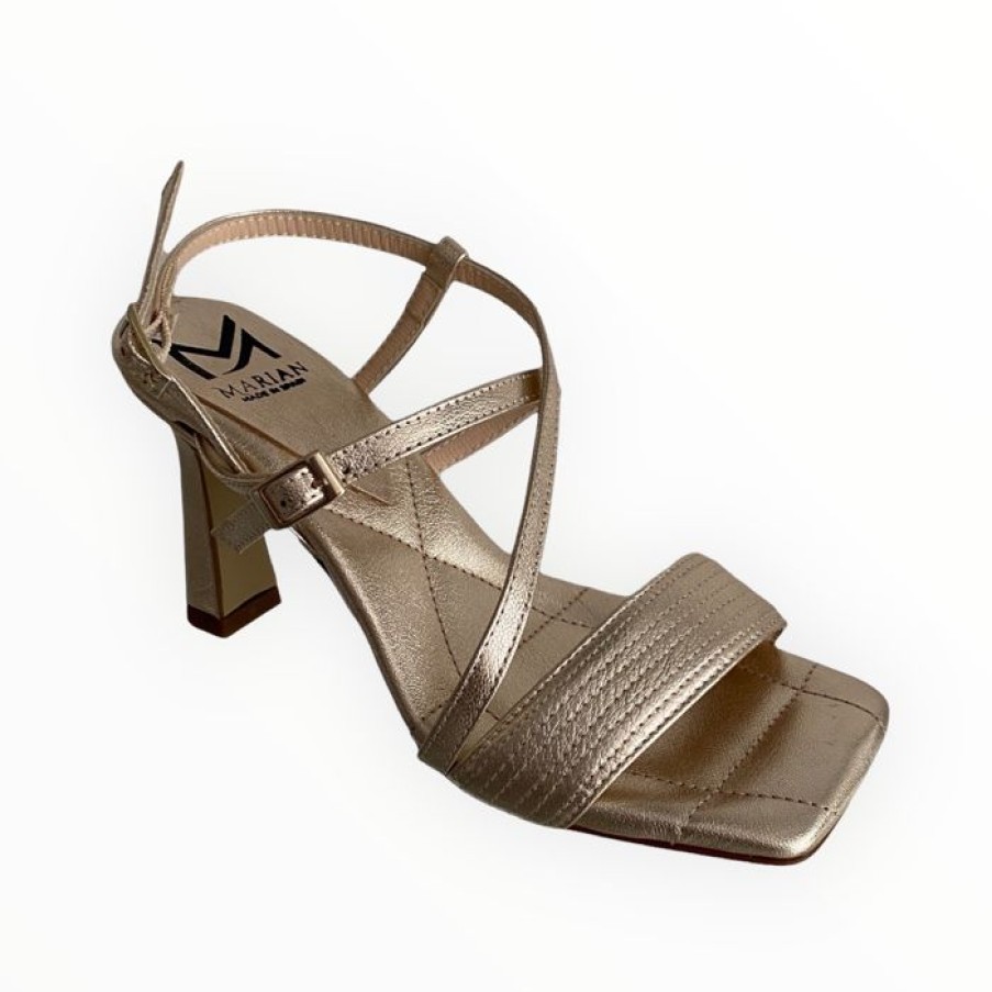 Marian Marian Champagne Gold Sandal | Sandals