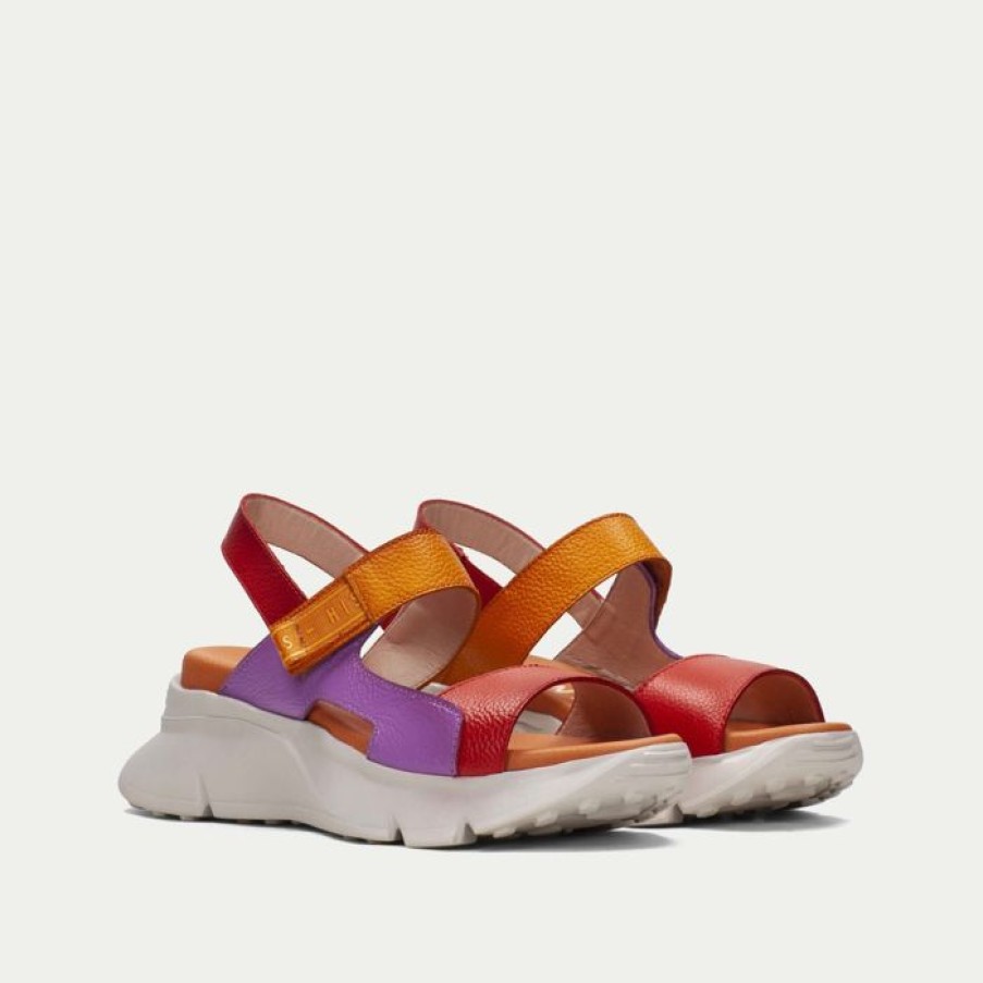 Hispanitas Hispanitas Jamaica Scarlett/Orange Sandal | Sandals