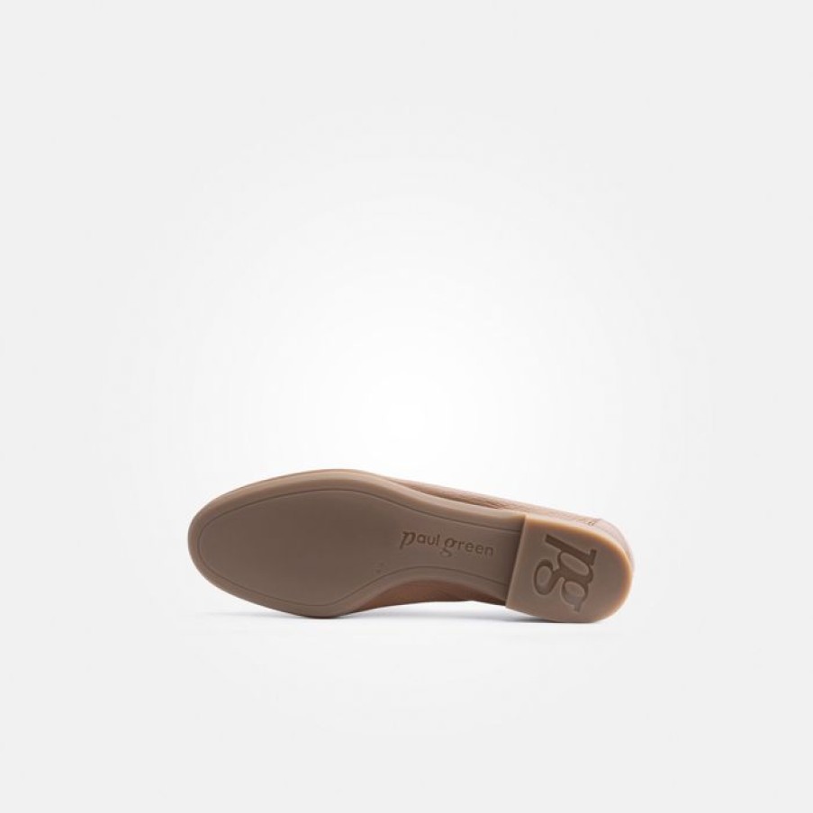 Paul Green Paul Green Tan Leather Loafer | Flats