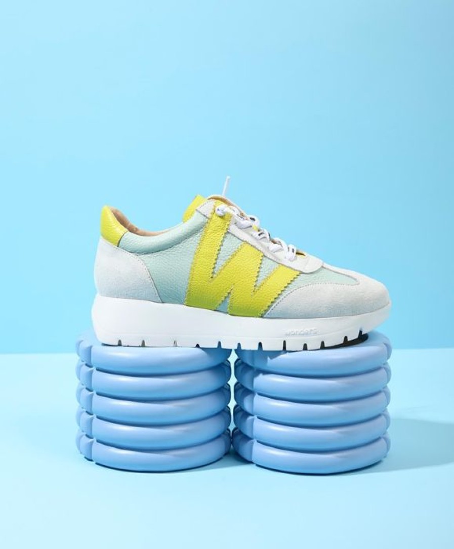 Wonders Wonders Meri Aqua & Lime Trainers | Trainers