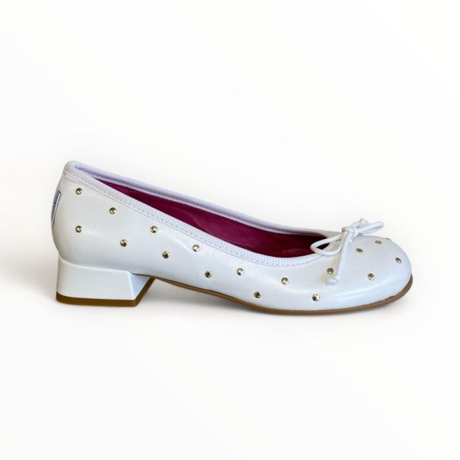 Marco Moreo Marco Moreo White Leather Pump | Flats