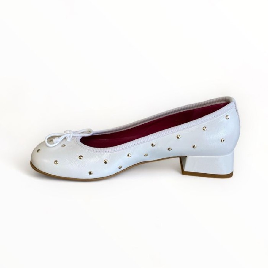 Marco Moreo Marco Moreo White Leather Pump | Flats