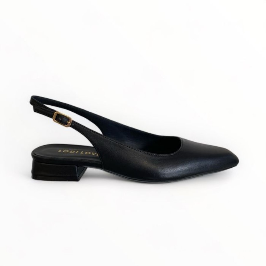 LODI Lodi Bro4880 Vegas Black Slingback | Flats