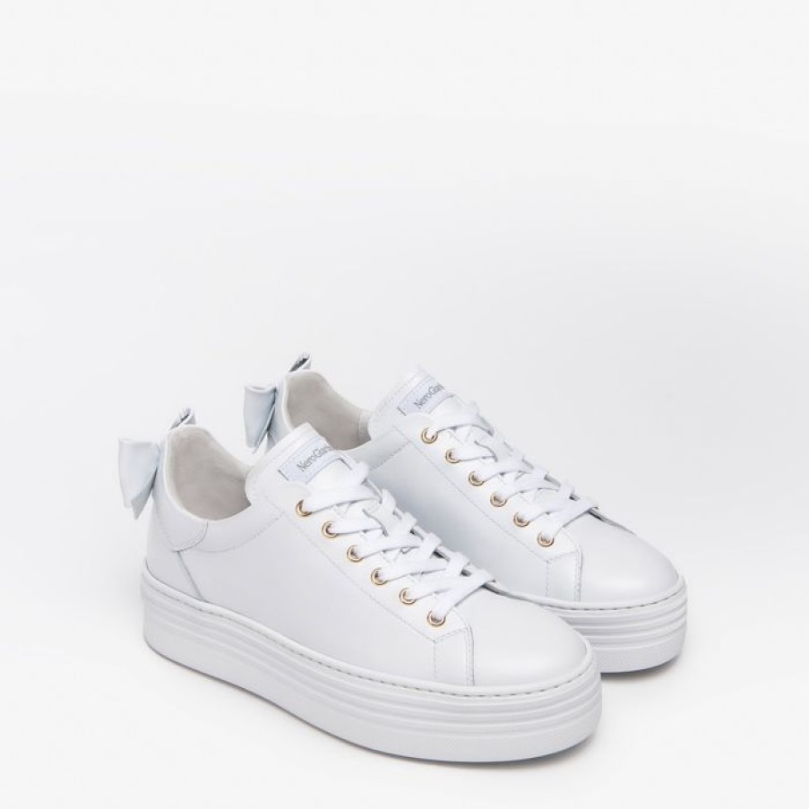 NeroGiardini Nerogiardini White Trainers With Bow | Trainers