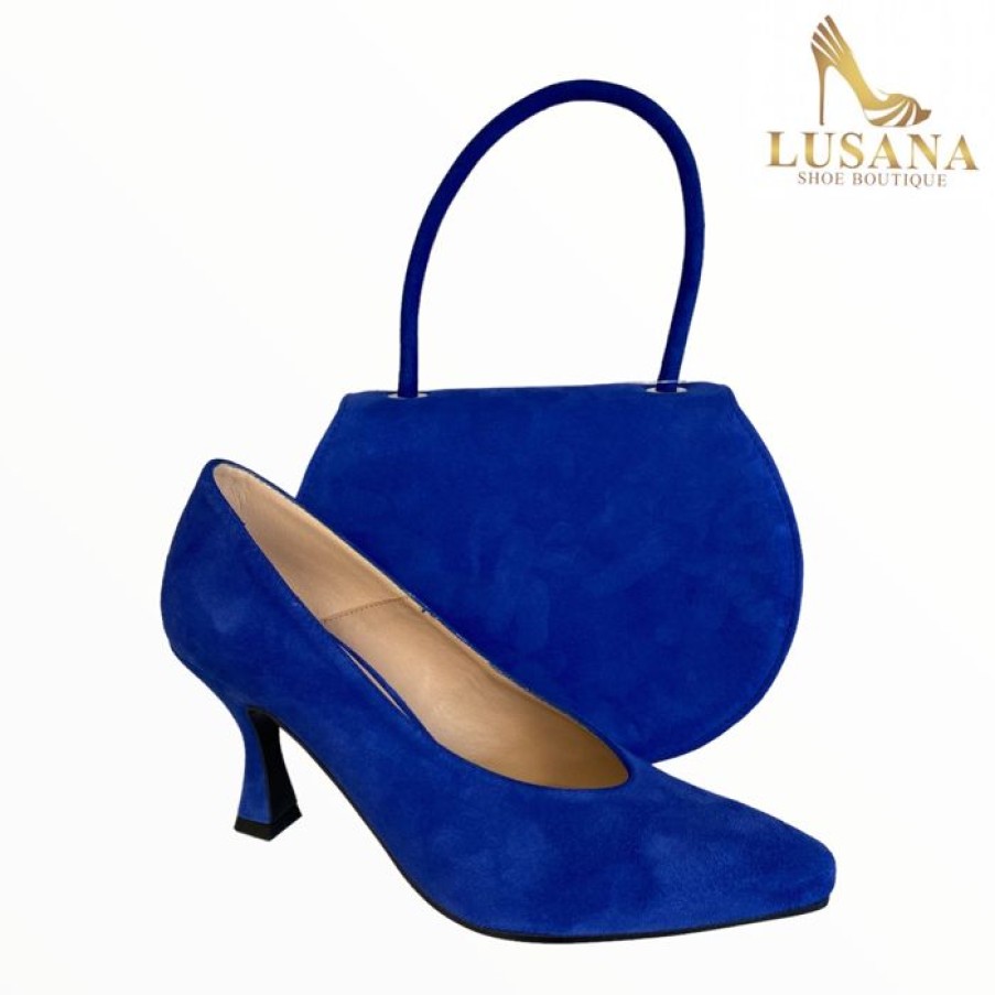 Marian Marian Blue Suede Bag | Handbags