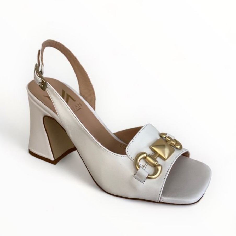 Marian Marian White Sling Back Sandal | Sandals