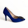 Marian Marian Blue Suede Court Shoe | High Heels