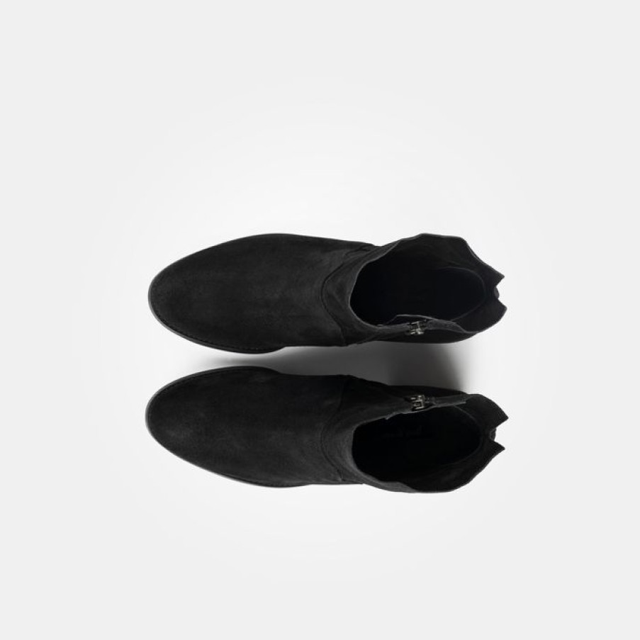 Paul Green Paul Green Black Suede Ankle Boot | Ankle Boots