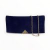 LODI Lodi Navy Suede Clutch Bag | Handbags