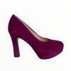 Marian Marian Purple Suede Platform Shoe | High Heels