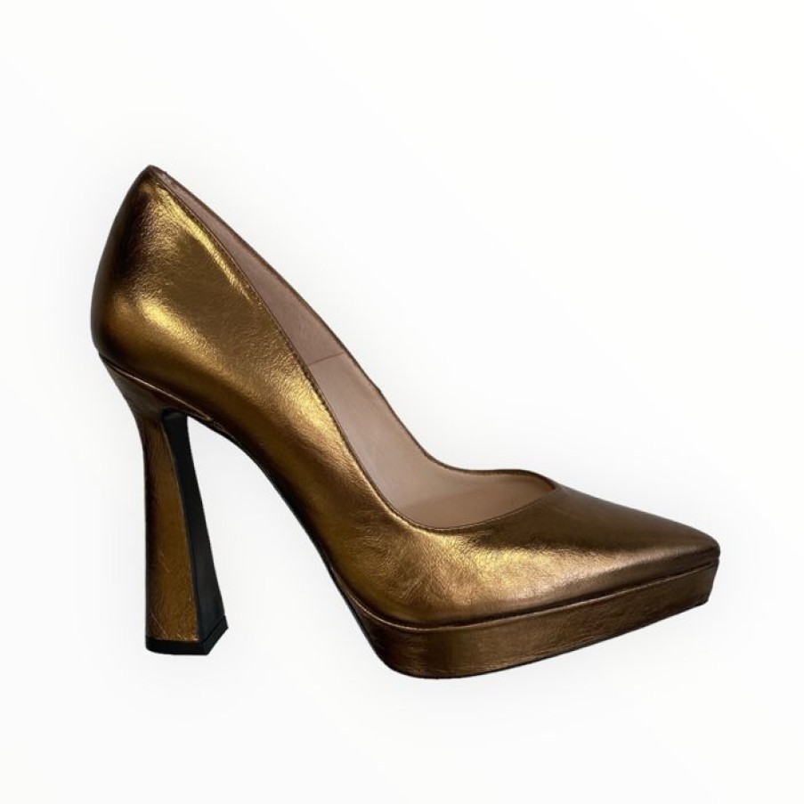 LODI Lodi Wanis Bronze Platform Shoe | High Heels