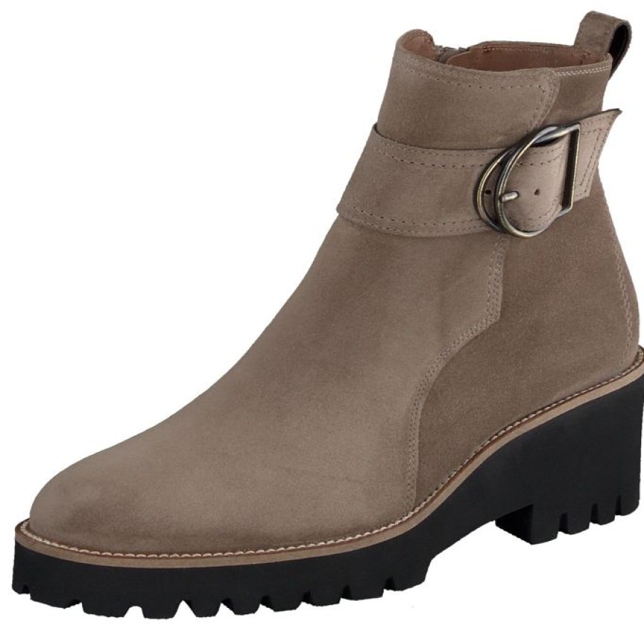 Paul Green Paul Green Soft Suede Antelope Wedge Boot | Ankle Boots