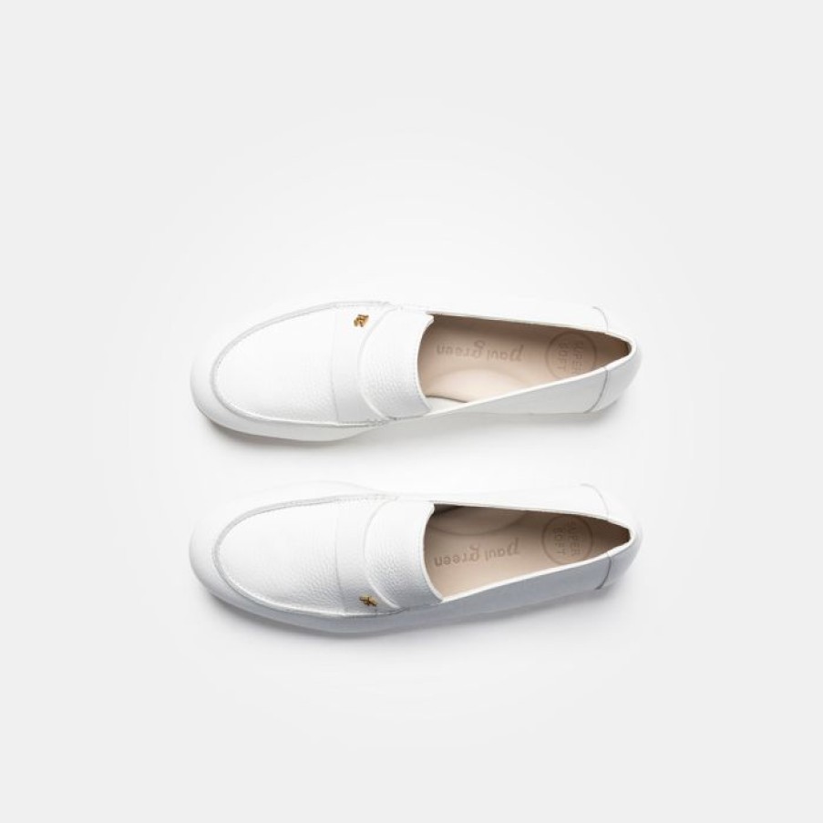 Paul Green Paul Green White Loafers | Flats