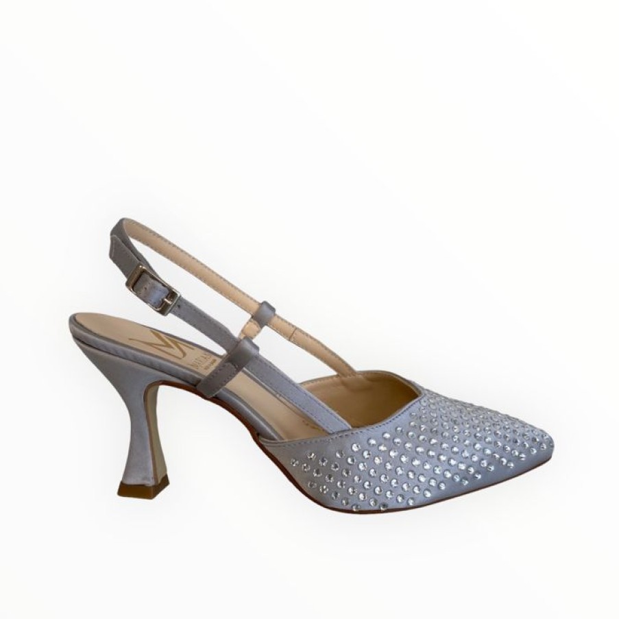 Marian Marian Silver Grey Slingback | Sandals