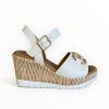 REPO Repo White Leather Wedge Sandal | Sandals