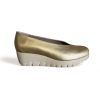 Wonders Wonders Gold Fly Wedge Shoe | Wedges