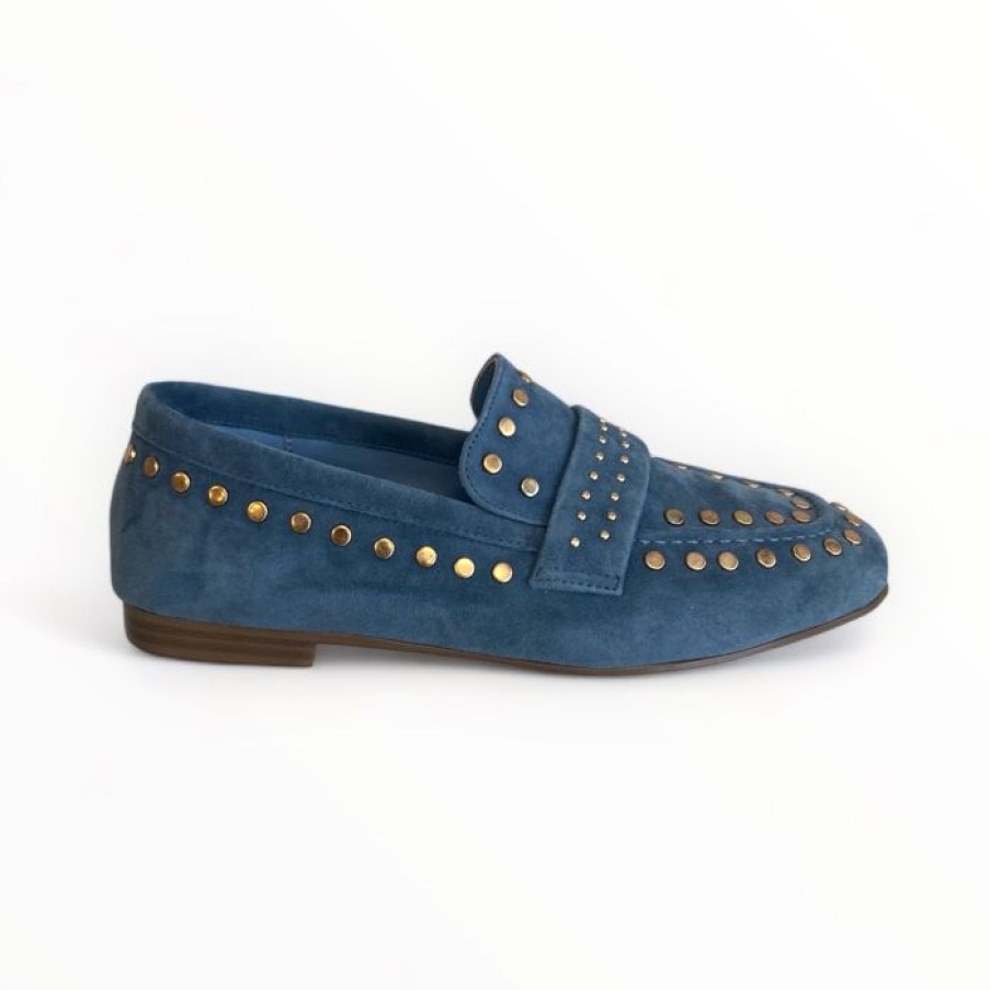 LODI Lodi Blue Suede Loafer | Flats