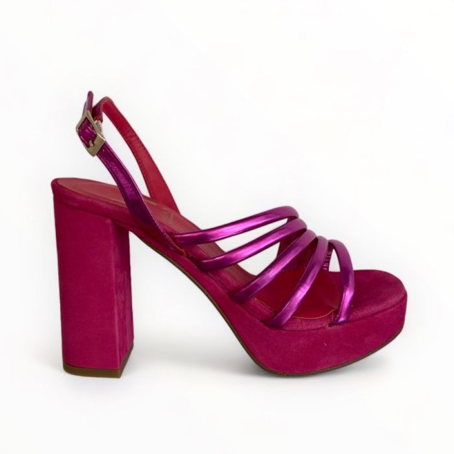 Marian Marian Pink Metallic Sandal | Sandals